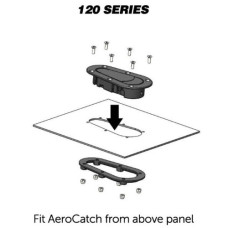 Замки капота c ключями, AeroCatch Xtreme 120-4100
